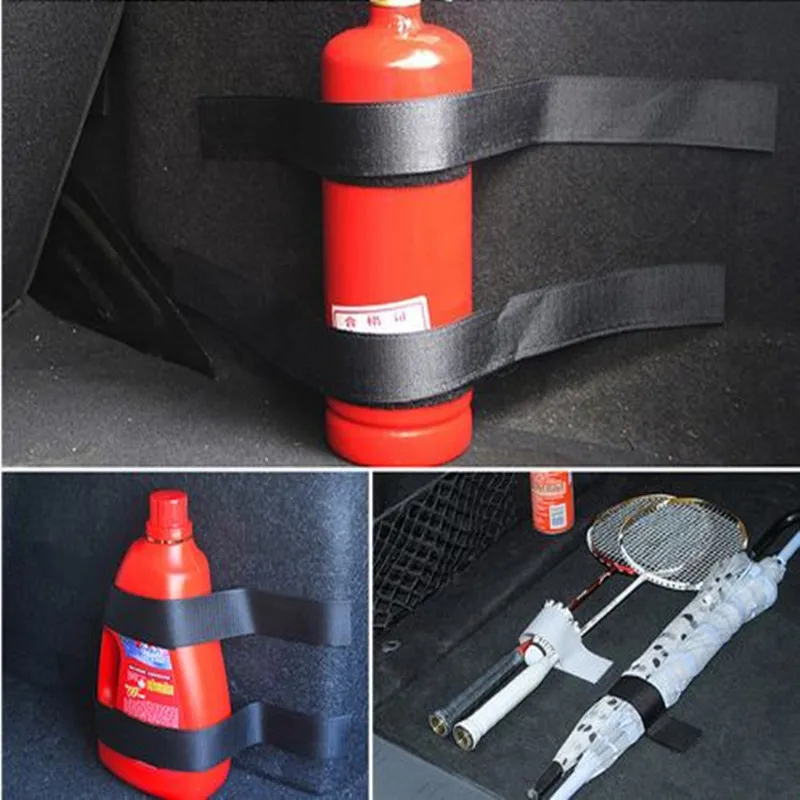 

Universal Car Fire Extinguisher Fixing Belt Car Fixing Bracket Sticker Nylon Bandage Net Trunk Velcro Tape Hook and Loop Strap