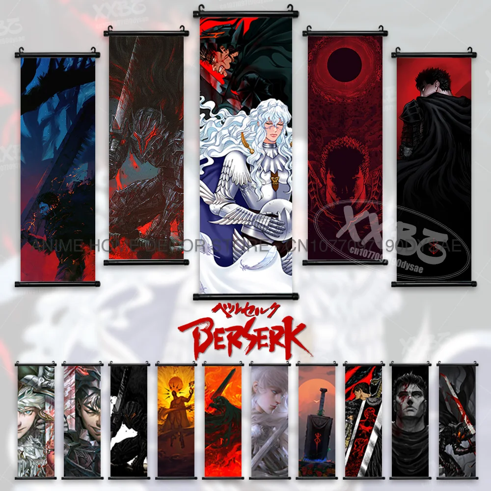 Плакат Berserk аниме свитки картина кишки Висячие картины грифффит обои Casca