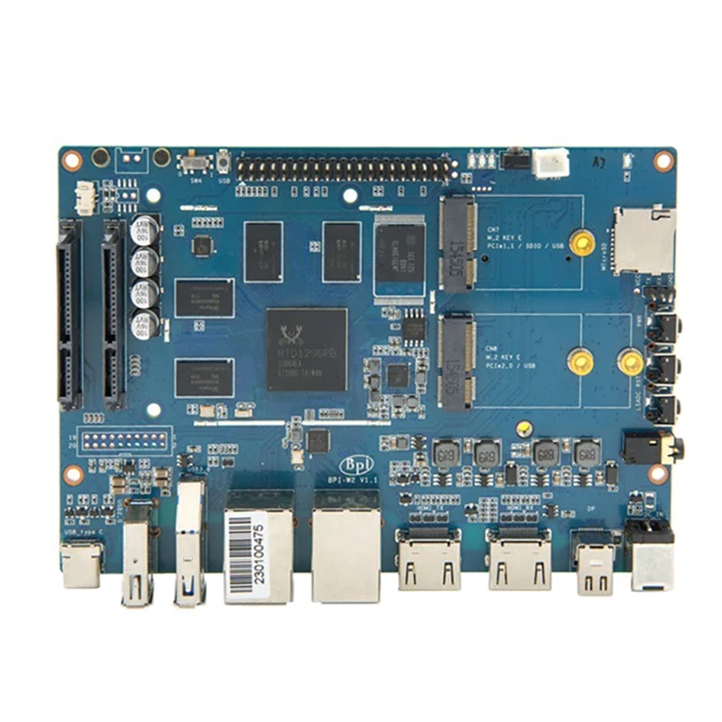 For Banana Pi BPI-W2 Smart NAS Router Motherboard RTD1296 4-Core ARM Cortex-A53 Chip Demo Board Support Android6.0 Linux