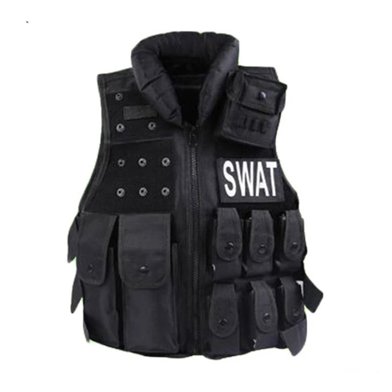 

Tactical vest Black Kid's Tactical Vest For Outdoor Game Training Scouting Cosplay Protective Equipment Children Vests Clothing