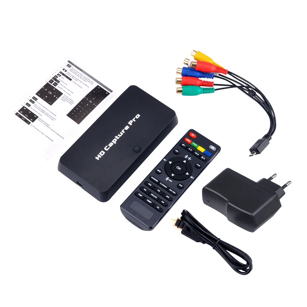 

HD Video Capture Card USB Interface HDMI-compatible Portable Small 1080P Camcorder Laptop Graphic Recorder US Plug