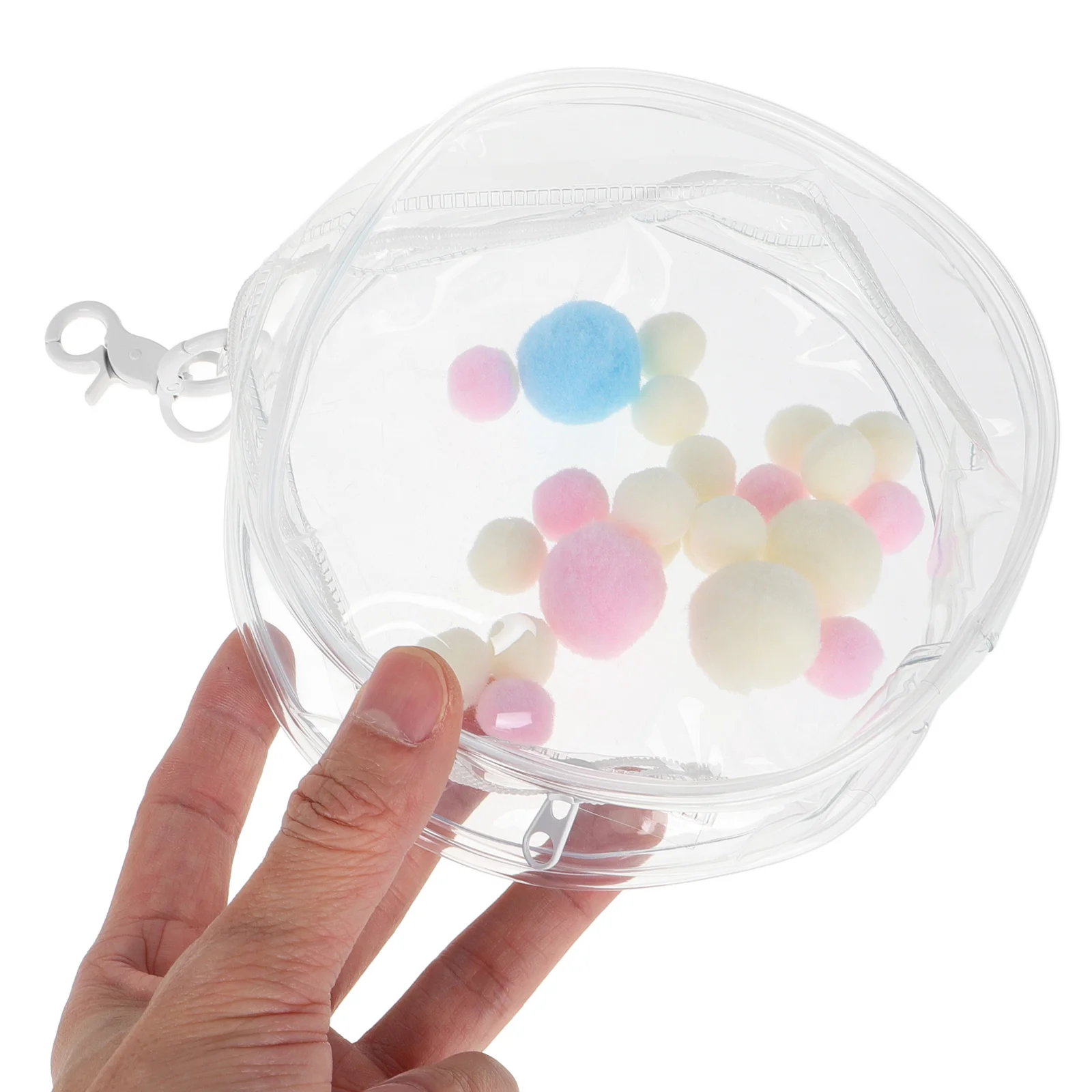 Сумка мини-кошелек-органайзер рюкзак брелок прозрачная витрина портативная