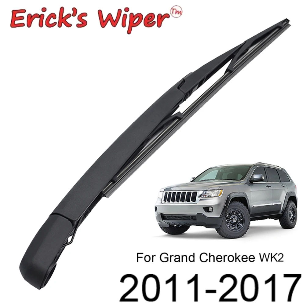 Erick's Wiper 12" Rear Wiper Blade & Arm Set For Jeep Grand Cherokee 2011 - 2020 Windshield Windscreen Tailgate Window