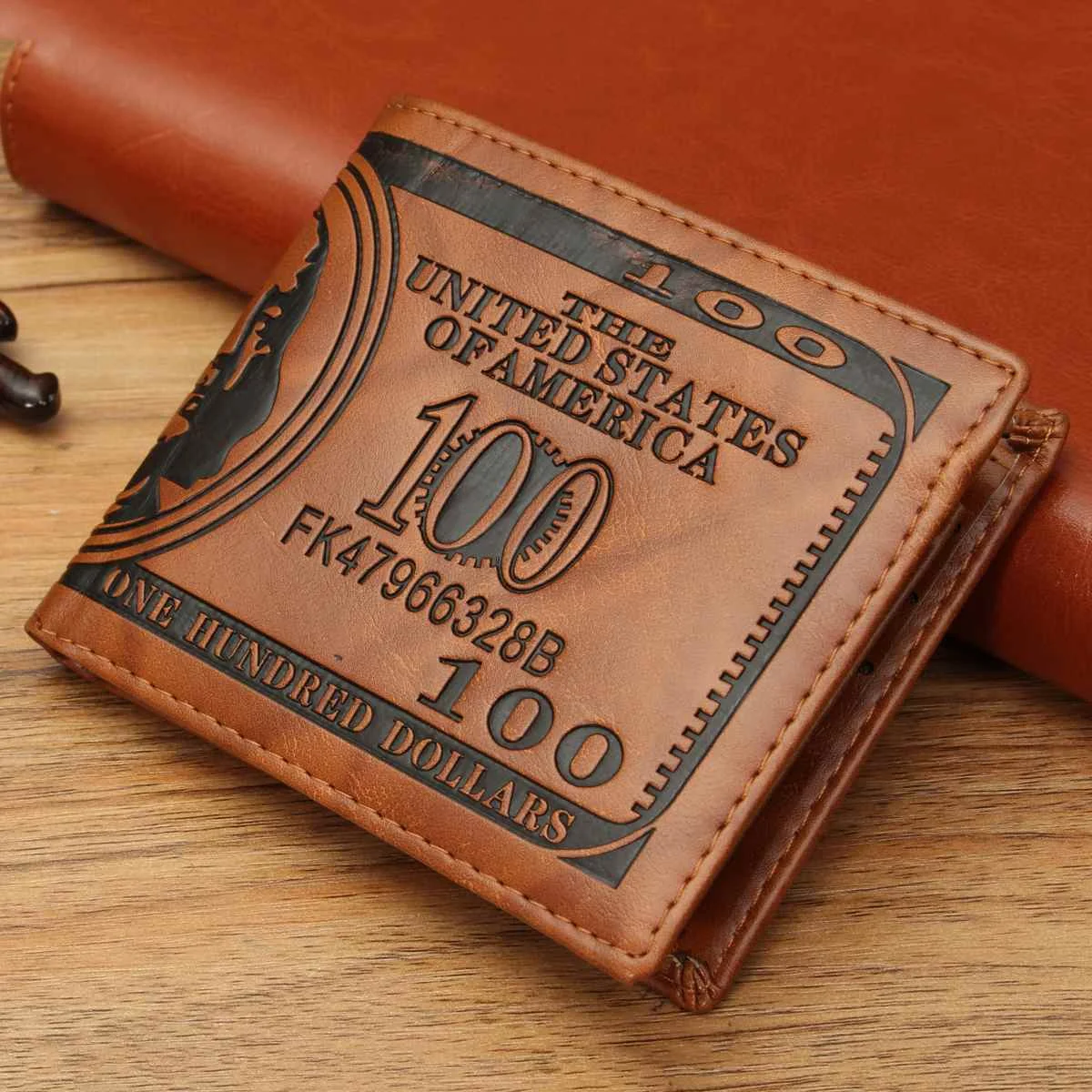 

Men Wallet US Dollar Bill Wallet PU Leather Brown Bifold Credit Card Holder Vintage Men's Wallet Purse With Coin Pocket For Male