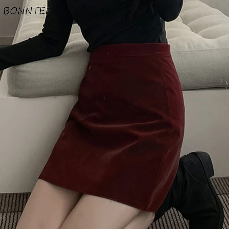 

Mini Skirts Women High Waist Abdomen Temperament Daily Streetwear Elegant Fashion Leisure Korean Version Ladies Prevalent Chic