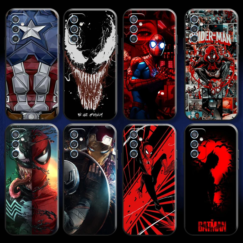 

Marvel Iron Man Venom Spider Man For Xiaomi Redmi 7 7A 8 8A 7 9i 9AT 9 9T 9A 9C Note 7 8 2021 Pro 8T Phone Case Back Coque