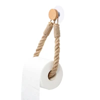 many styles kitchen roll napkin holders towel dispenser accessory hanging rope wooden toilet paper holder for bathroom decor