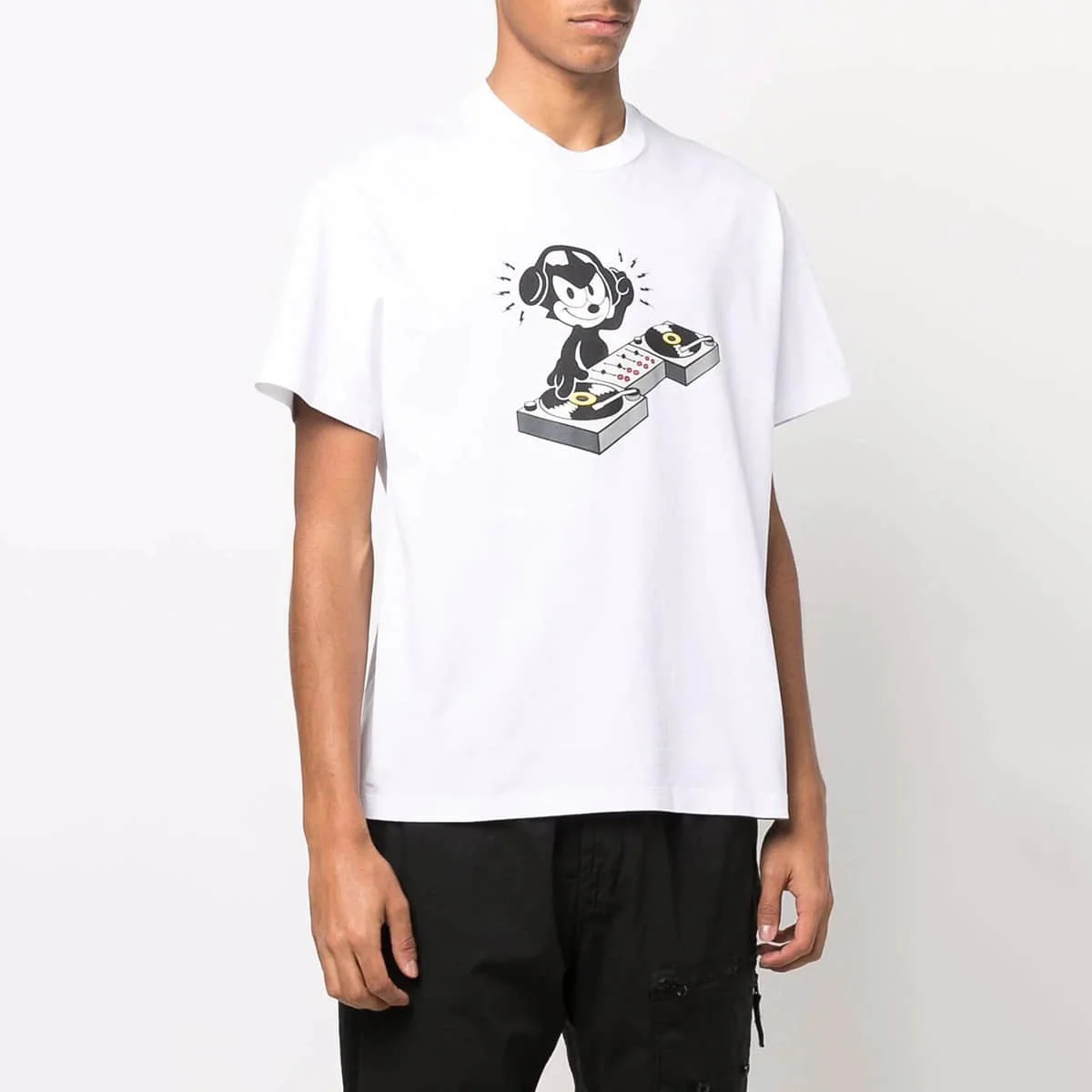 Мужская хлопковая футболка с принтом кошки 210 г |