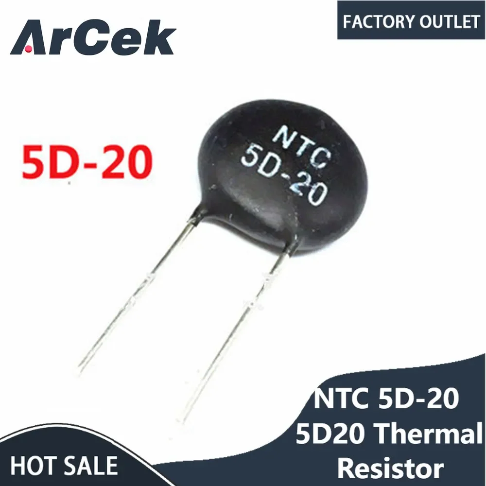 

Терморезистор NTC 5D-20 5D2 0, 10 шт.