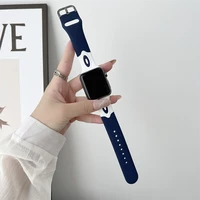 silicone strap for apple watch band 44mm 40mm 42mm correa 38 mm sport angel eyes bracelet iwatch series 7 6 5 4 3 se 45mm 41mm