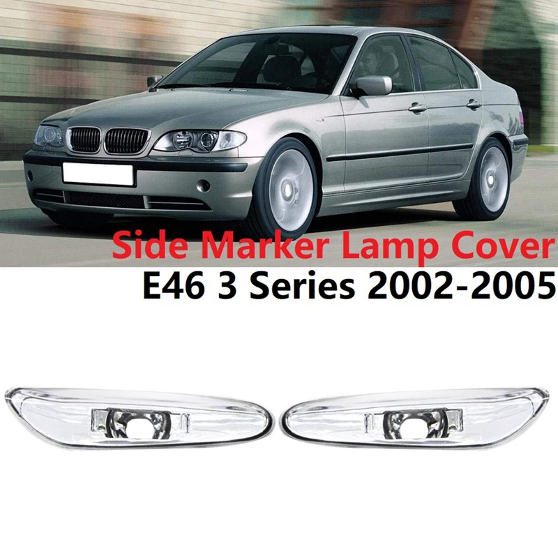 

Чехол для указателя поворота для BMW E46 3 серии 325I 330Xi 2002-2005 63137165915 63137165916, прозрачный, 2 шт.