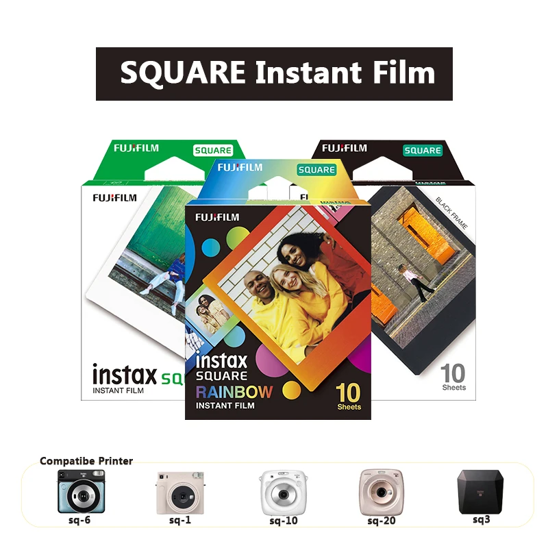 Пленка Fujifilm Instax, квадратная, белая, для камер SQ1/SQ6/SQ10/SP-3/SQ20, 10 листов