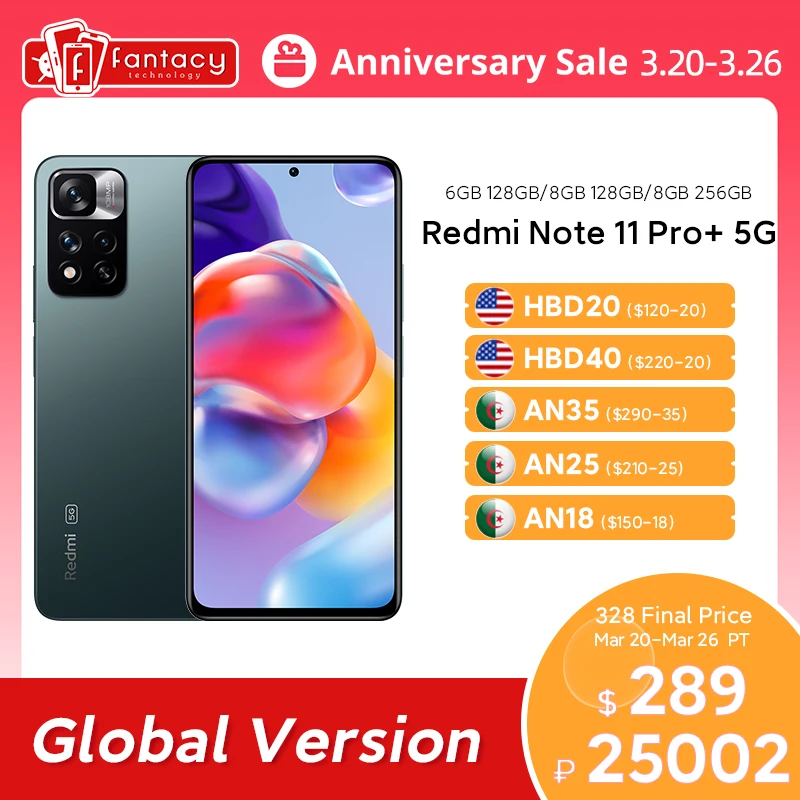 

Глобальная версия смартфона Xiaomi Redmi Note 11 Pro, экран 120 дюйма, 920 Гц, AMOLED, 120 МП