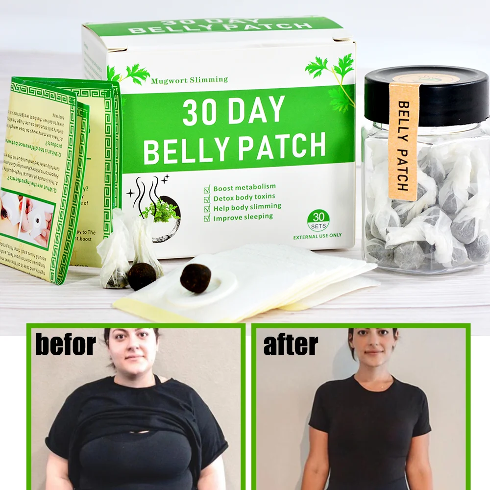 

30 Day Herbal Belly Patch Slim Down Navel Pills Flat Tummy Fat Burner Body Detox Medicine Weight Loss Slimming Diet Pellet