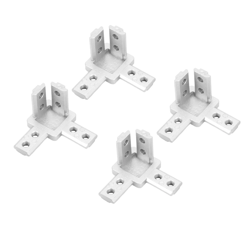 

3-сторонний коннектор углового кронштейна LBER для Т-образного профиля из алюминия экструзии серии 3030 (комплект из 16 шт. с винтами)