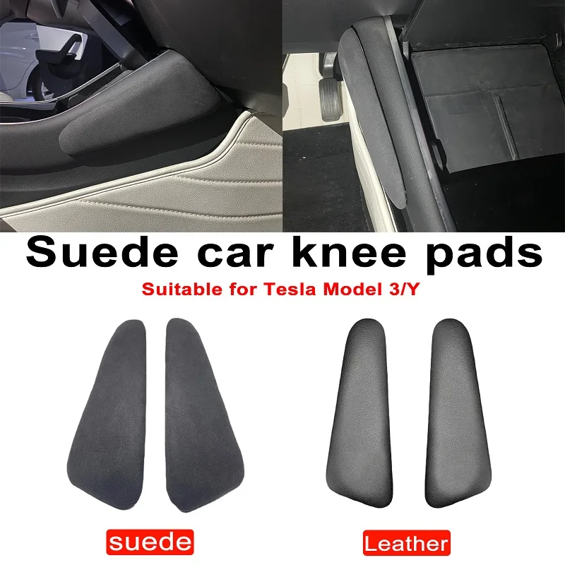 

Interior Accessories For Tesla Model 3/Y Suede Car Knee Pad Cushion Center Console Knee Pillow Leg Pad Thigh Support
