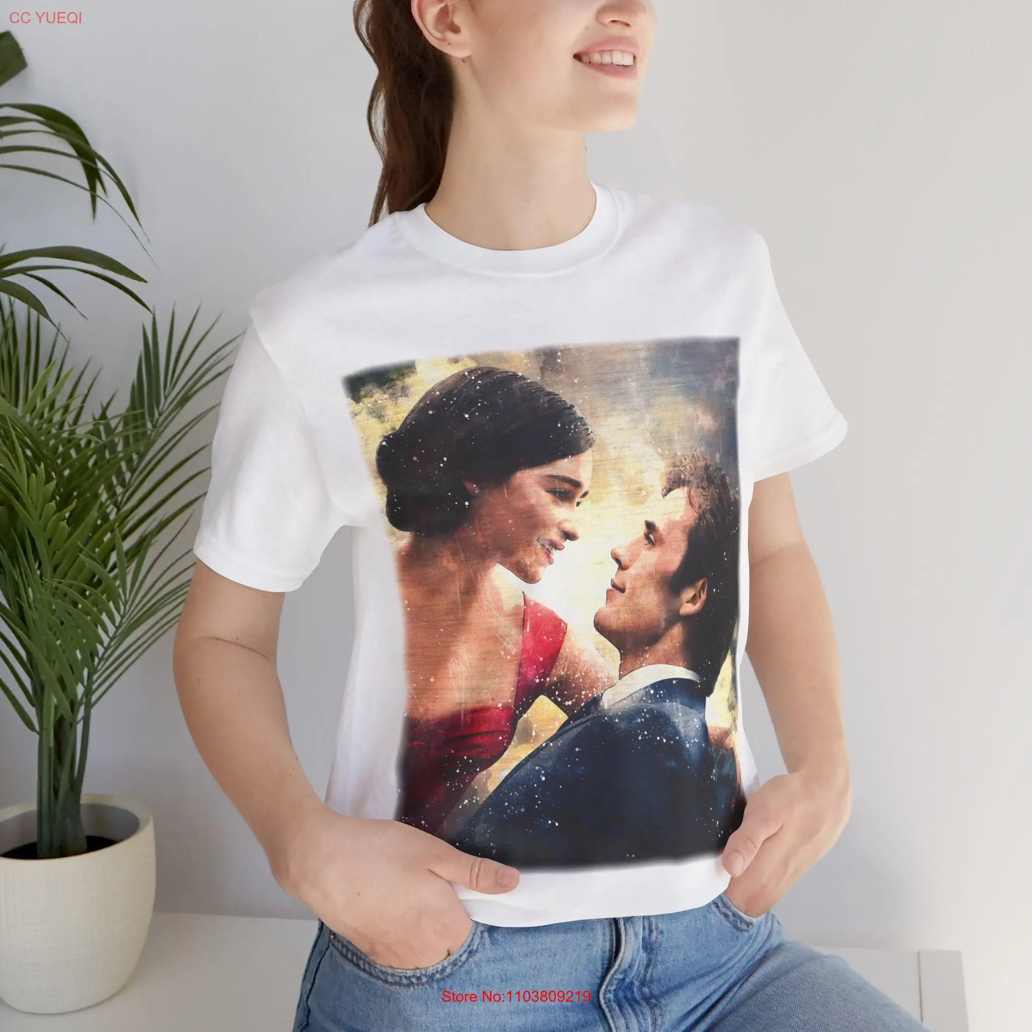 Винтажная Ретро романтическая пара меня перед тебя Эмилия Кларк Сэм Клафлин