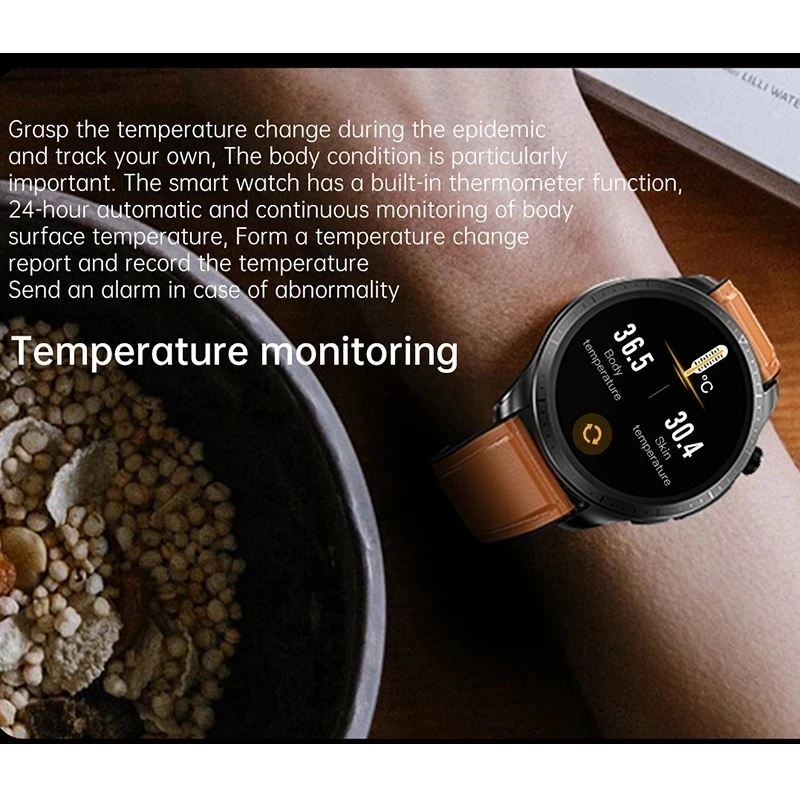 2023 New Blood Glucose Monitor Health Smart Watch Men ECG+PPG Blood Oxygen Measurement IP68 Waterproof Sport Ladies smartwatch images - 6