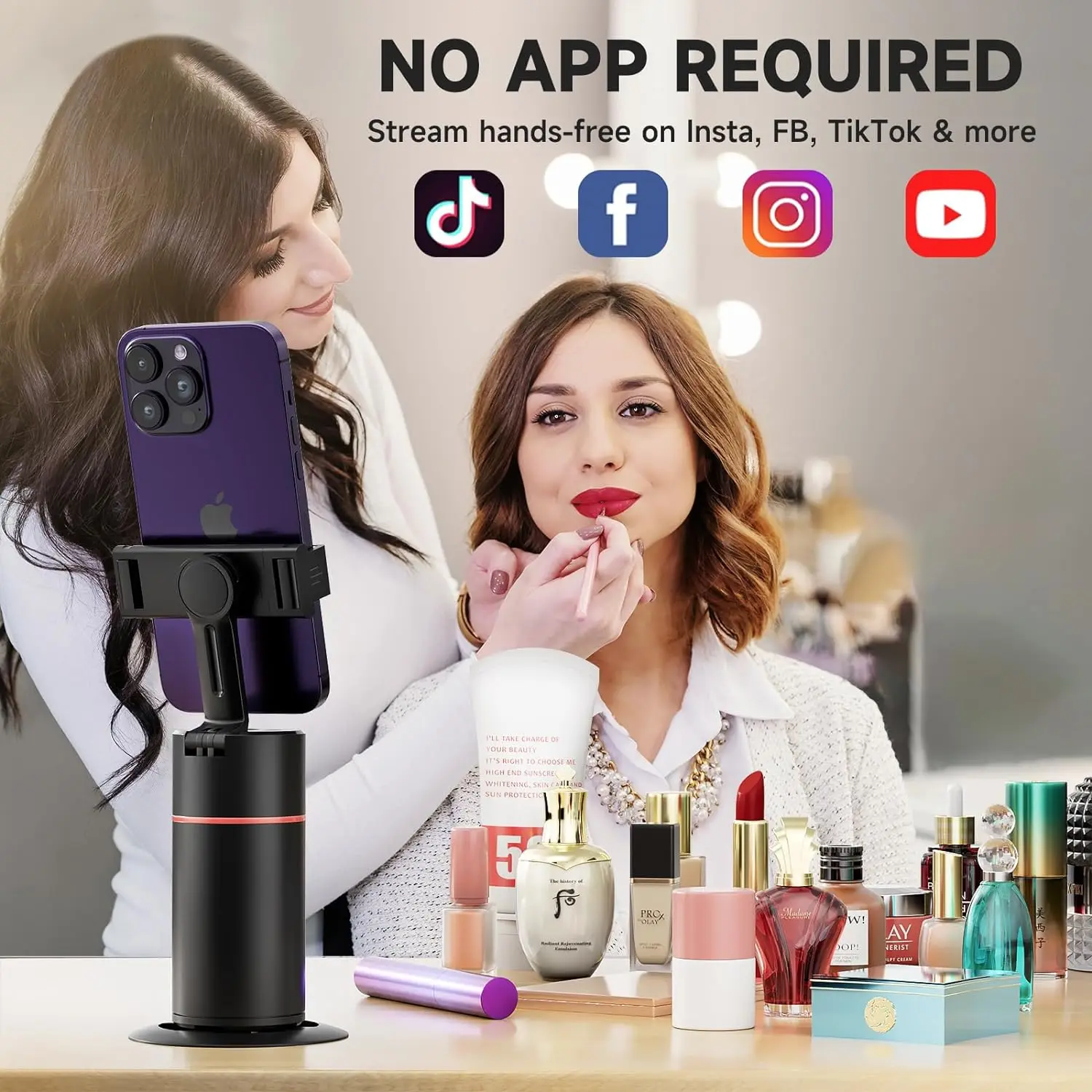 Автоматическое отслеживание съемки Gimbal AI распознавание тела лица трек вращение