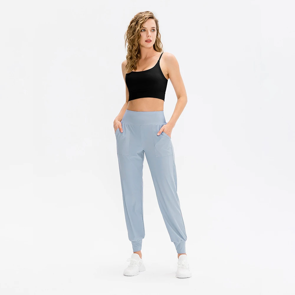 Women Yoga Drawstring Pants Stretch Casual Pants Relaxed Fit Yoga Trousers Finess Wear Sweatpants for Running and Tranning