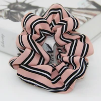 arrival 2022 new summer striped printed womens lace hair scrunchies hair tie hair accessories ponytail holder hair accessories