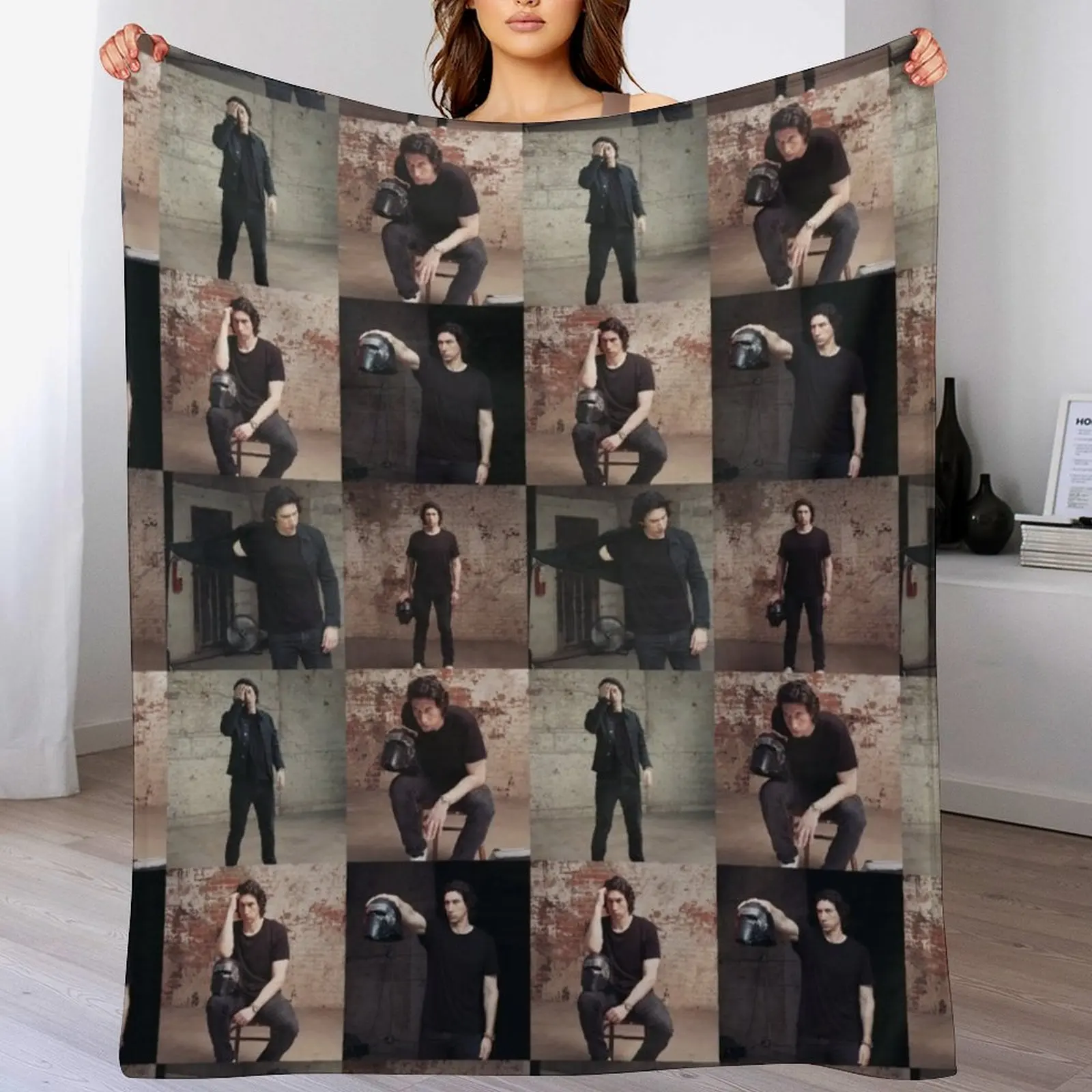 Адам Драйвер для каминной сетки коллаж одеяло роскошный бренд спальный мешок