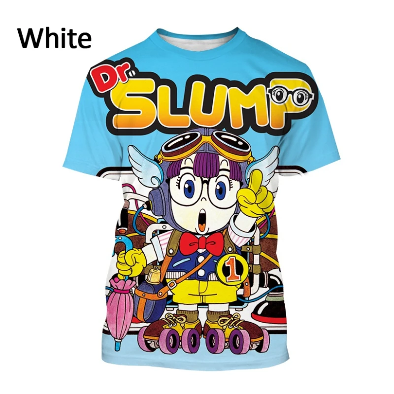 

New Japanese Anime A-Arales Short Sleeve 3D Printing T-Shirt Men and Women Dr. Slump Cartoon Harajuku Streetwear Top