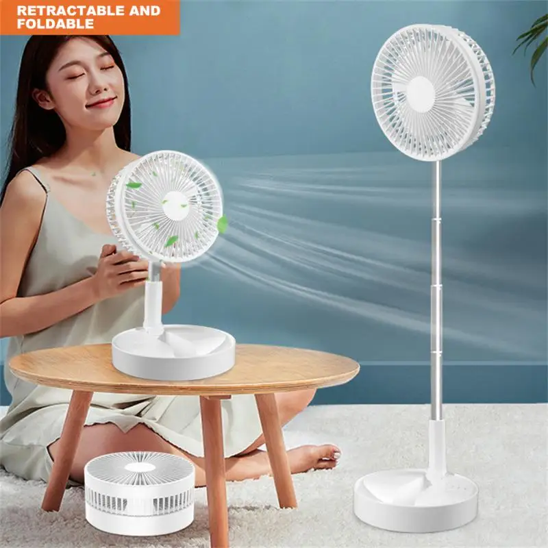 

Draagbare Ventilator Usb Oplaadbare Vouwen Telescopische Vloerstaande Fan Mini Fans Voor Thuis Outdoor Camping Airconditioner