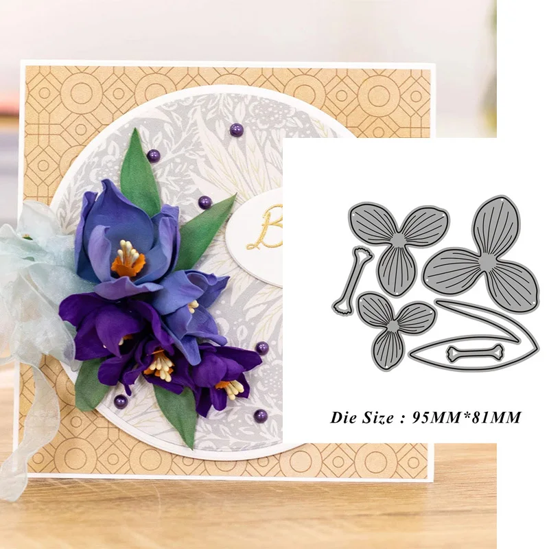 

Metal Cutting Dies Stencil Lily Flower Background Die Cut New 2022 Scrapbooking Stamp Craft Christmas Wedding Card Making