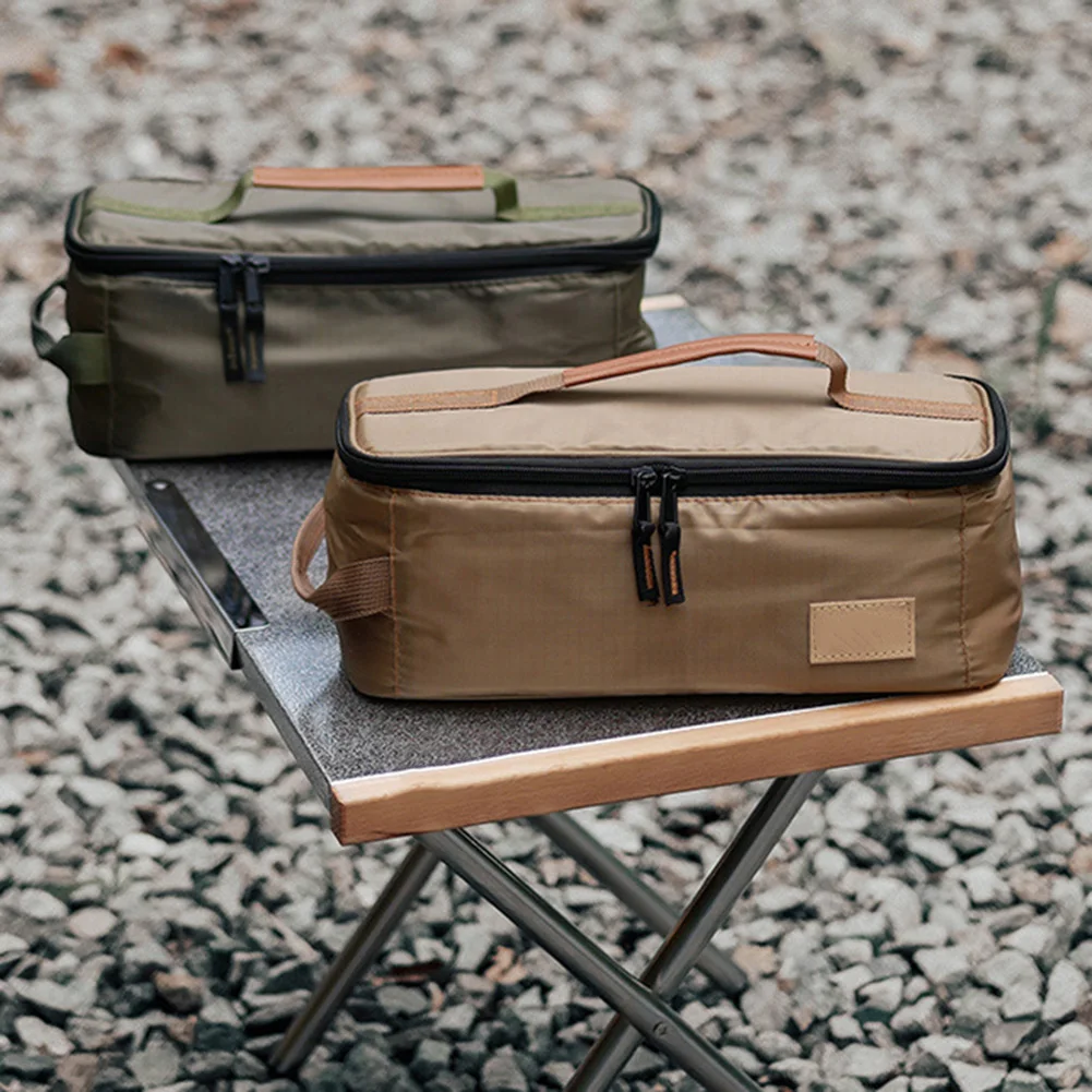 

Outdoor Camping Cup Tableware Storage Bag Dinnerware Organizers Gas Tank Bowl Cups Container Large Capacity Storage Bag