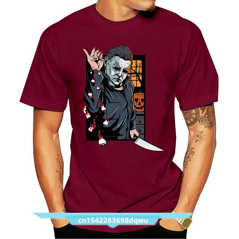 

Salt Bae X Michael Myers Funny Slasher Horror Halloween Black T-Shirt Large Size Tee Shirt