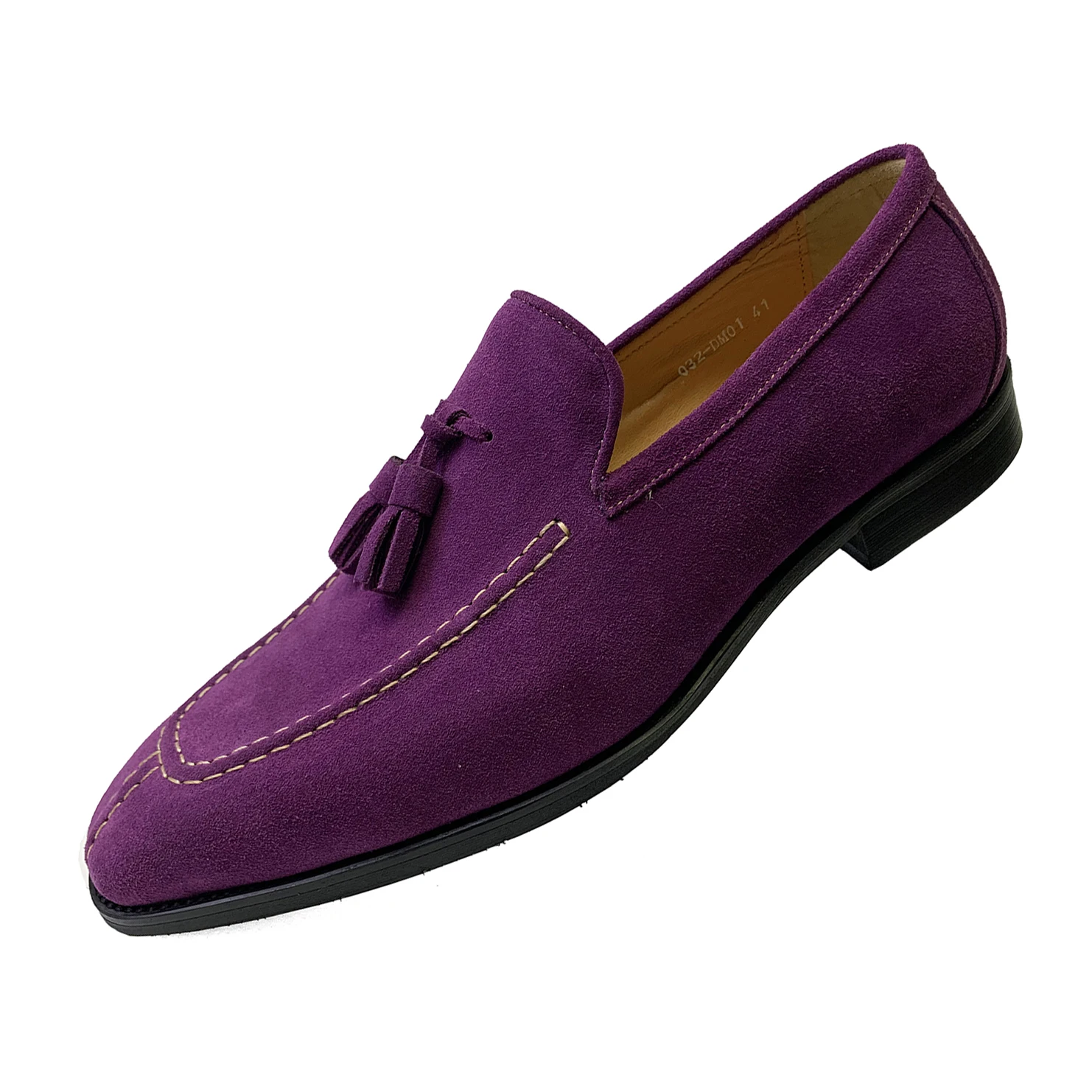 Luxury Fashion Luxury Casual Shoes Men Loafers Purple Youth Trendy Loafers Genuine Leather Penny Suede Loafer Shoes Formal Shoes