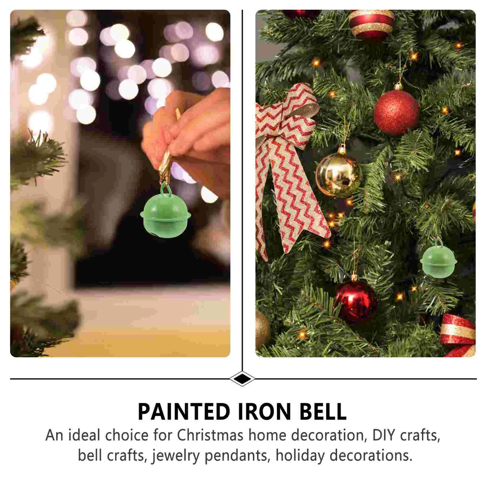 50 шт. металлический открывающийся колокольчик елочные украшения