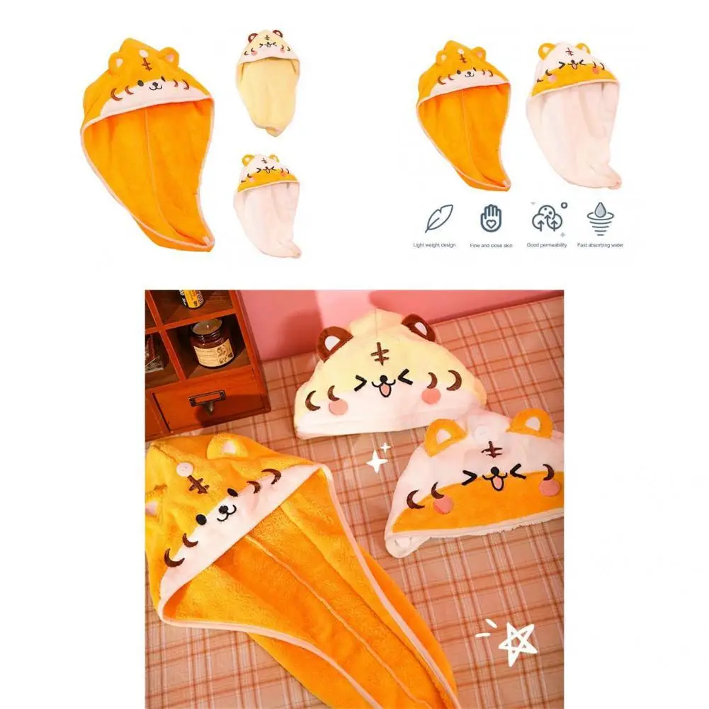 

Convenient Anti-aging 2022 Year Tiger Embroidery Head Wrap Hat for Dorm