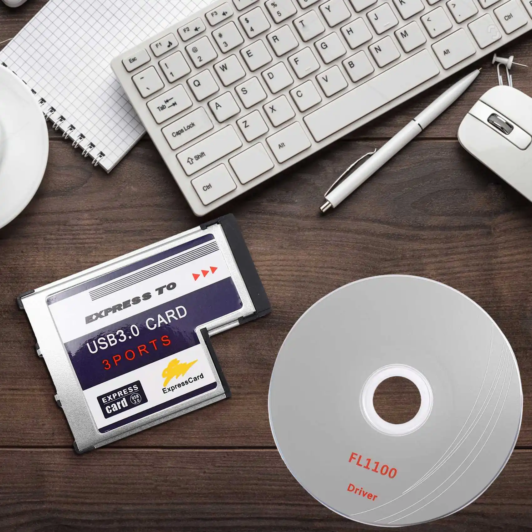 Фото AAAE 3-портовая USB 3.0 Express-карта 54 мм PCMCIA Express Card для ноутбука, НОВИНКА №5
