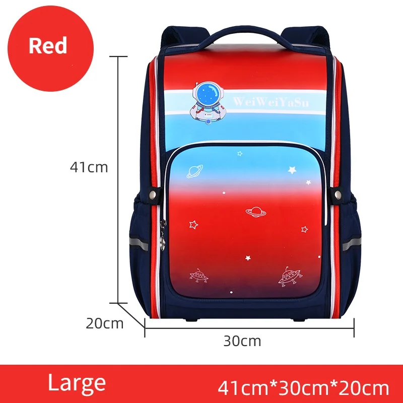 New Gradient Primary Children Waterproof Fashion Astronaut Butterfly Backpacks Girl Boy Students Cartoon Cute Large Schoolbags