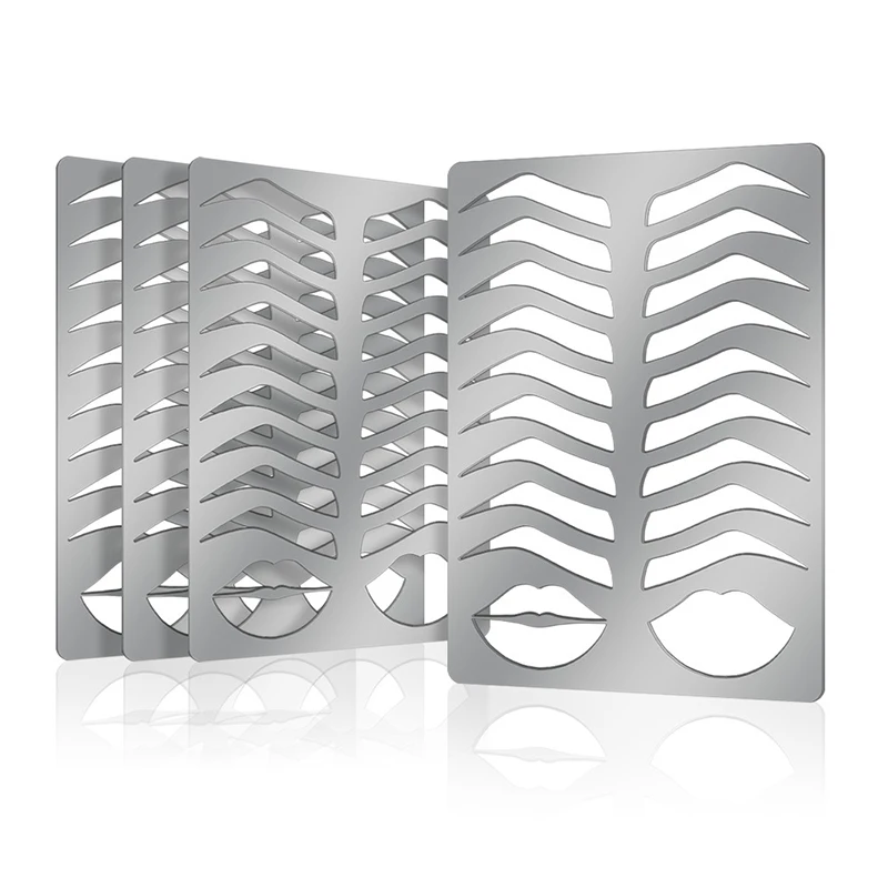

Microblading Reusable Practice Stencil Eyebrow & Lips Template Shape Permanent Makeup Tattoo Training Supplies