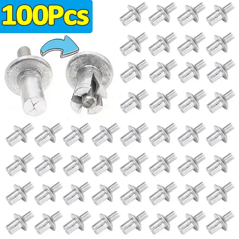 

50-200 шт., заклепки с алюминиевым сердечником, молоткообразные расширительные гвозди, заклепки с головкой, винты стержня, гвозди, крепежные детали, инструмент для фиксации оборудования