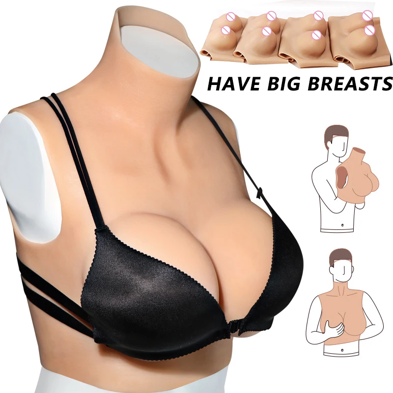 

Simulation Wearing BreastsTo Enlarge Sexy Toys Big Breasts To Dress Up Cosplay Queen's False Chest Transgender Breast Clothes