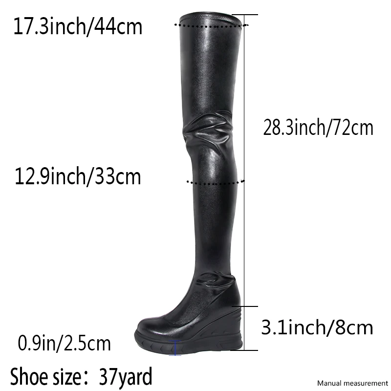 Laarzen Zwart Over De Knie Laarzen 2023, зимняя Hoge Hakken Dke Zool Lady Pu Lederen Sok Laarzen Schoenen (art.: 3920d28a01fc2) - 3920d28a01fc2