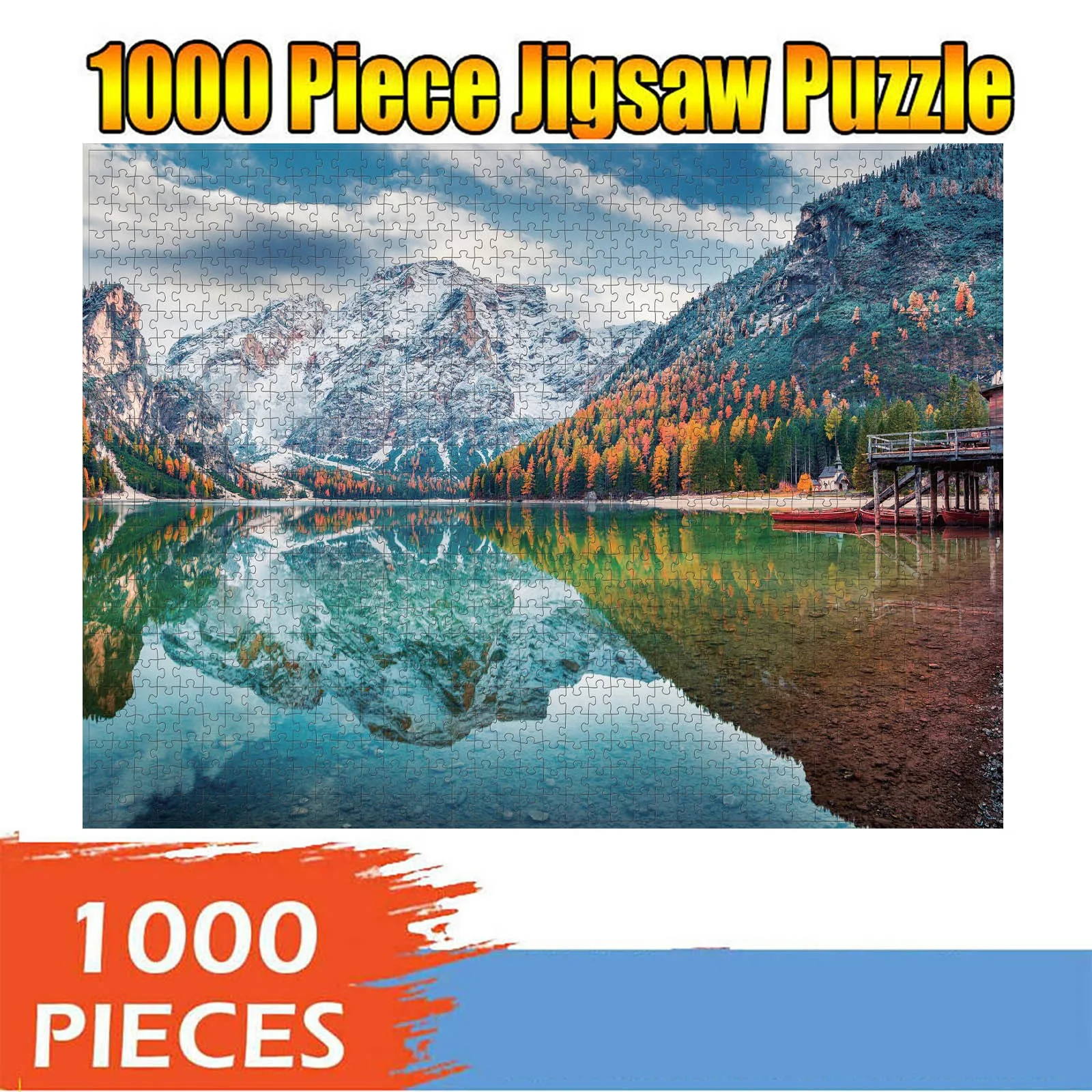 

1000 Pcs Adult And Ahildren's Intellectual Development Puzzle Toy HolidayGift Sandwich Toy