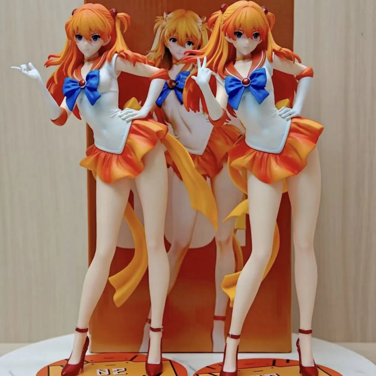 Фото Аниме-фигурка Асука Лэнгли Сорю (Сейлор Венус) из Neon Genesis Evangelion, модная коллекционная статуэтка EVA из ПВХ, украшение для рабочего стола №5