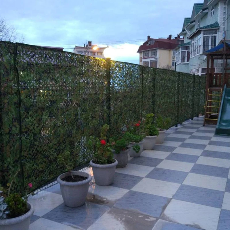 Garden Fence Camo Netting 1.5m*2 3 4 5 6 7 8 10m Sun Shade Fencing Cover Privacy Fence Yard Decoration Lawn Edging Backyard CP