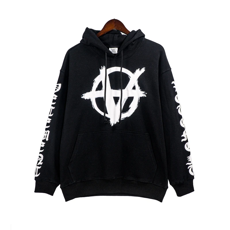 

2022 Vetements Anti-War Logo Printed Women Men Hooded Sweatshirt Hoodies Hiphop Men Oversized Cotton Hoody Hoodies Pullover VTM