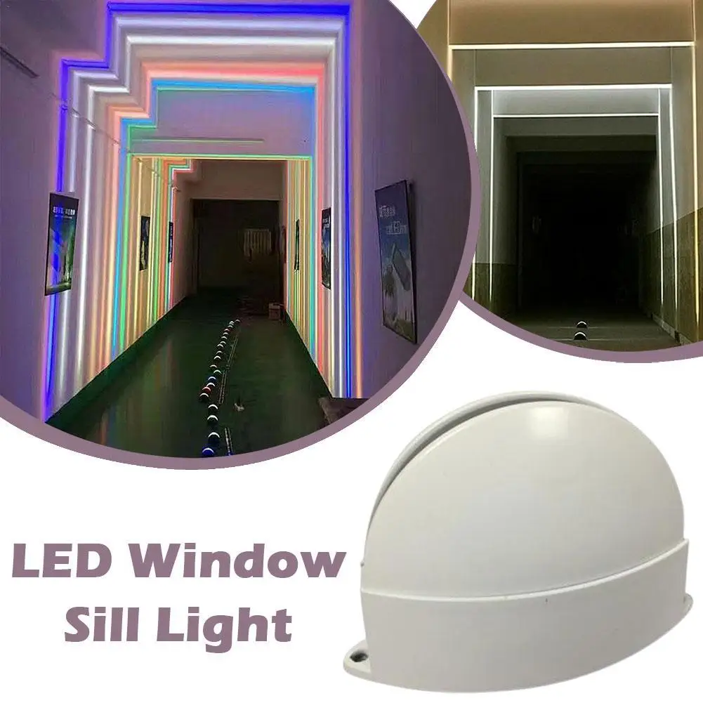 

Полукруговой светильник, наружный водонепроницаемый светильник для окон, рамы, стен, отеля, бара, коридора, светодиодный фонарь, 360 градусов