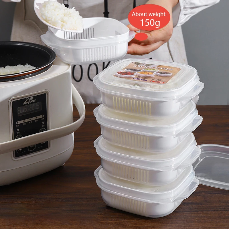 Пищевая пластиковая коробка для хранения продуктов питания порционная