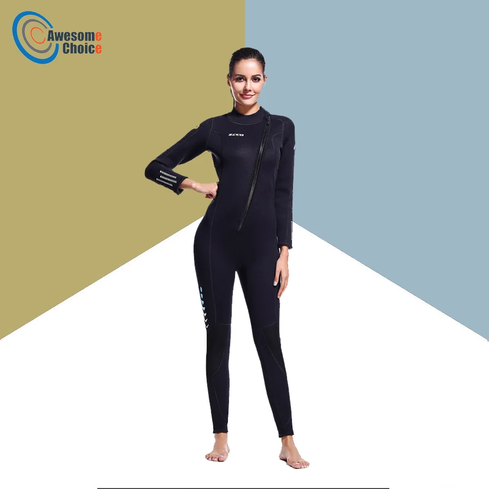 

3MM Neoprene Wetsuit for Men & Women Scuba Diving Suit Deep Spearfishing Thermal Swimsuit Snorkeling Surfing One Piece Set