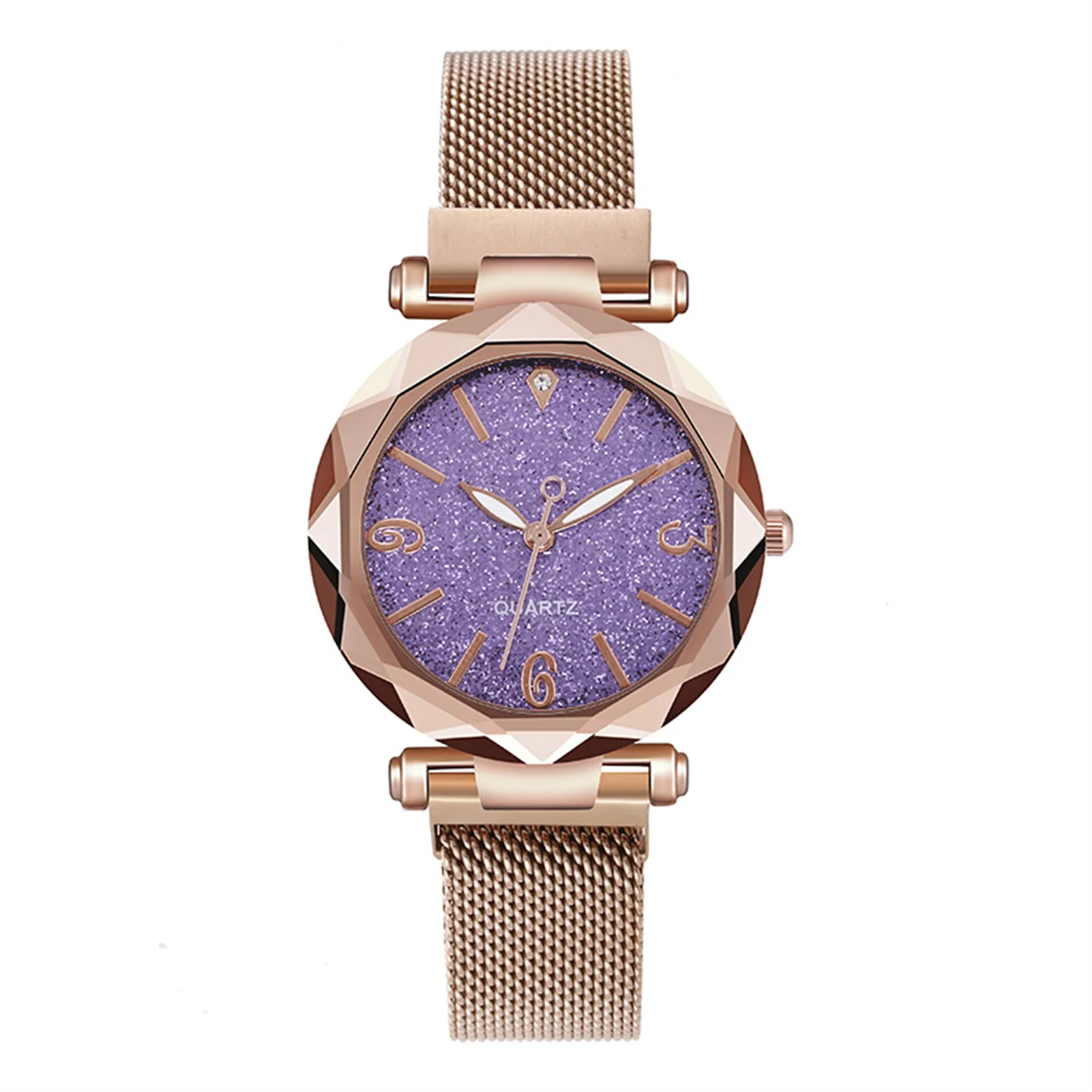 

Women's Quartz Watch Starry Sky Dial Wristwatch Magnetic Casual Watch Easy To Read Dial Bracelet Watches Relogio Feminino Montre