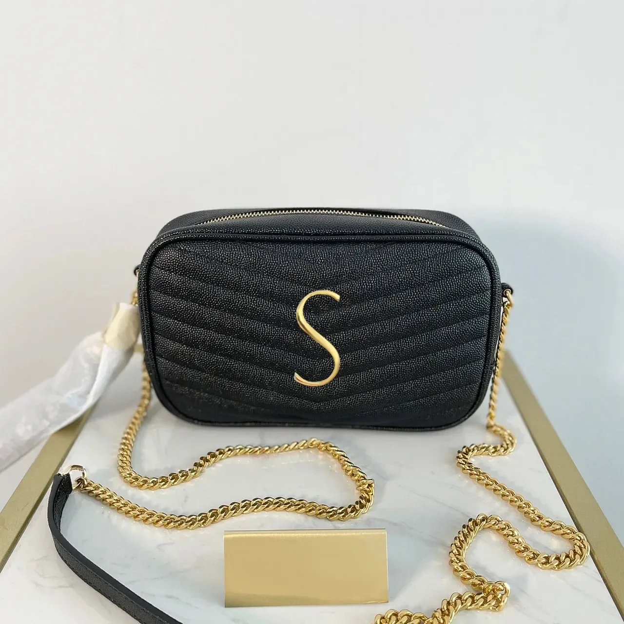 

Женская Стеганая сумка с кисточками для камеры LOU, летняя дизайнерская сумка из натуральной кожи, миниатюрная сумка, сумка-шоппер, икра