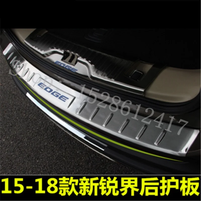 

for Ford Ford EDGE 2015-2018 Stainless Steel Paint Rear Bumper Protector Sill Trunk Tread Plate Trim Car accessories